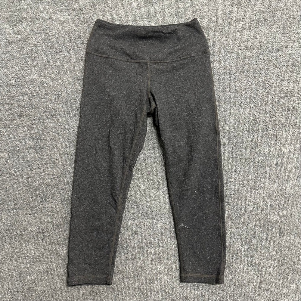 Prana Leggings Womens Size S Gray Heathered Cropped High Rise Athletic Yoga Pant